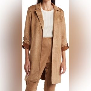 NWOT $118 T Tahari Faux Suede Jacket - Size XL